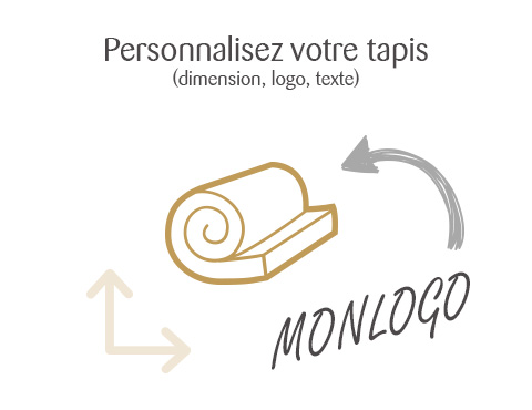 Paillasson personnalisé tapis coco sur mesure avec Logo - Mytapis